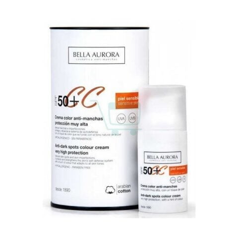 Κρέμα Κατά Των Κηλίδων Cc Protect Bella Aurora SPF 50 (30 ml)