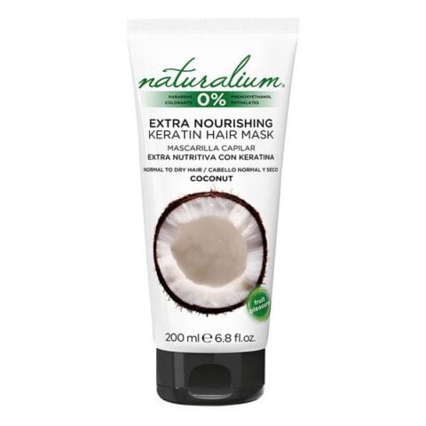 Θρεπτική Mάσκα Mαλλιών Coconut Keratin Naturalium (200 ml)