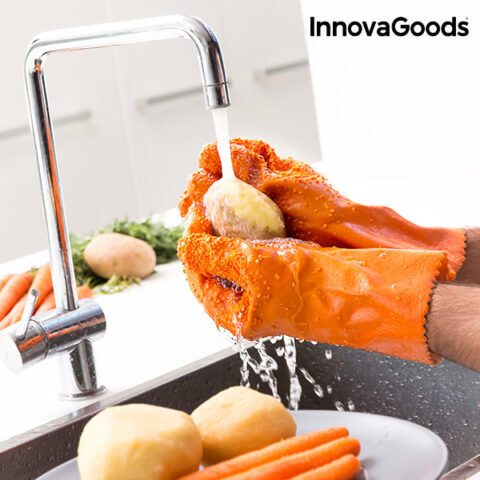 Γάντια για Καθαρισμό και Ξεφλούδισμα Λαχανικών και Φρούτων InnovaGoods