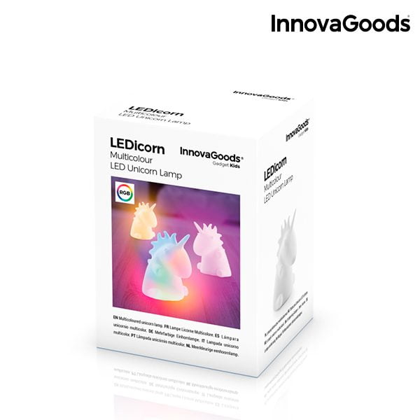 Πολύχρωμη Λάμπα Μονόκερος LEDicorn InnovaGoods