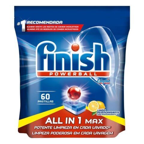 Ταμπλέτες για το Πλυντήριο Πιάτων Finish Όλα σε 1 Λεμόνι (60 Δόσεις)