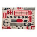 Κουβέρτα DKD Home Decor London Ακρυλικό London (130 x 170 cm)