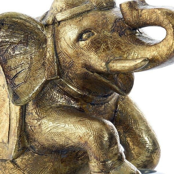 Διακοσμητική Φιγούρα DKD Home Decor Ρητίνη Κρυστάλλινο Ελέφαντας (19 x 11 x 23 cm)