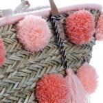 Τσάντα DKD Home Decor Ροζ Κοράλι Πομπώματα
