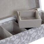 Κουτί-μπιζουτιέρα DKD Home Decor Κάκτος Ακρυλικό Λακαρισμένο Ρομαντικό (28 x 10 x 8 cm)