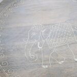 Δίσκος DKD Home Decor Grey Elefant Ξύλο από Μάνγκο