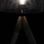 Επιτραπέζιο Φωτιστικό DKD Home Decor Γκρι Ξύλο Μέταλλο Loft (22 x 34 cm)