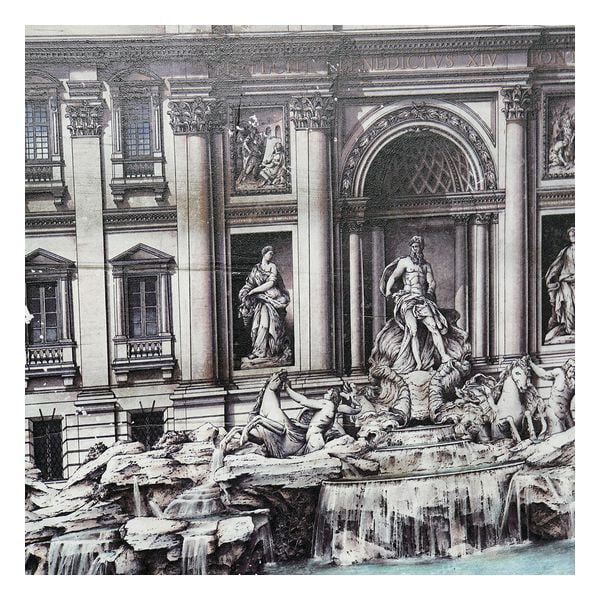 Πίνακας DKD Home Decor Roma Fontana Di Trevi Ξύλο Παραδοσιακά (80 x 3 x 60 cm)