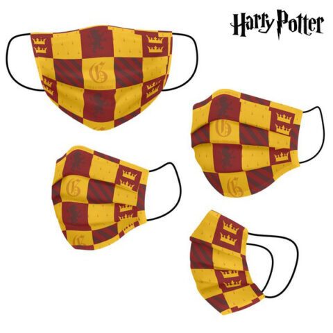Επαναχρησιμοποιήσιμη Υφασμάτινη Μάσκα  Υγιεινής Harry Potter Παιδικά Κίτρινο