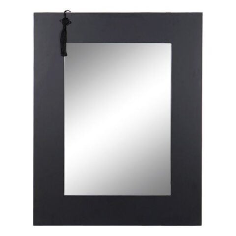 Τοίχο καθρέφτη DKD Home Decor Μαύρο Ανατολικó Ξύλο MDF (70 x 2 x 90 cm)