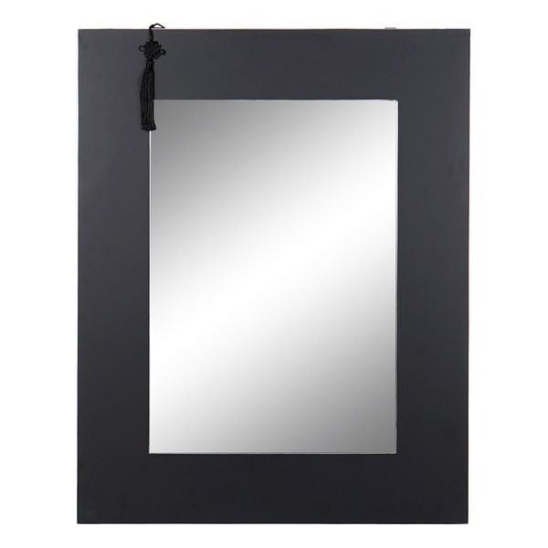 Τοίχο καθρέφτη DKD Home Decor Μαύρο Ανατολικó Ξύλο MDF (70 x 2 x 90 cm)