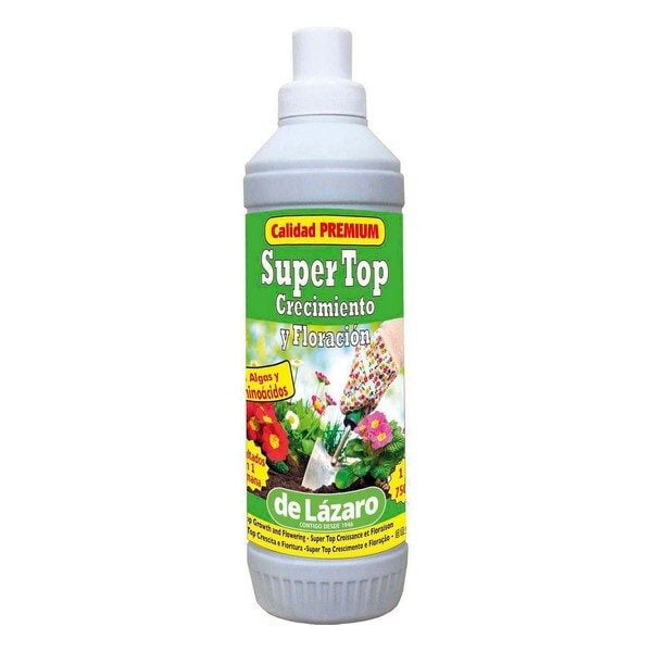 Λίπασμα φυτών De Lázaro Super Top Διεγερτής ανάπτυξης Ανθισμένος διεγερτής (750 ml)