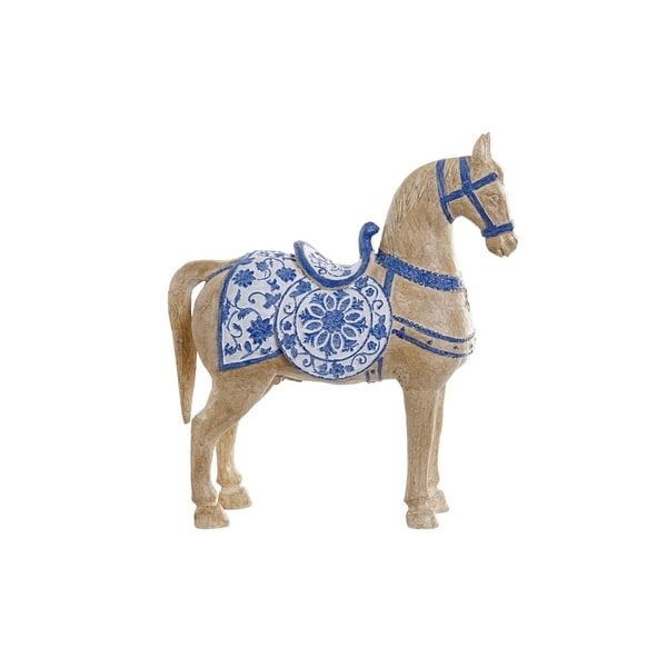 Γλυπτική DKD Home Decor Άλογο Καφέ Ρητίνη (27 x 10 x 31 cm)