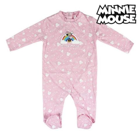 Ολόσωμο Μακρομάνικο για Μωρά Minnie Mouse Ροζ
