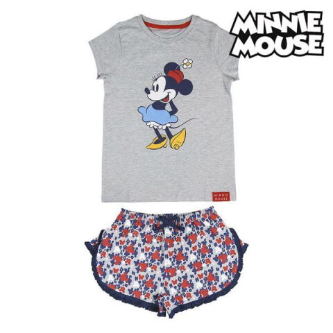 Kαλοκαιρινή παιδική πιτζάμα Minnie Mouse Γκρι