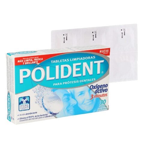 Καθαριστής Οδοντοστοιχιών Polident (30 pcs)