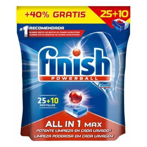 Ταμπλέτες Πλυντηρίου Πιάτων Finish All in One Κανονικό (35 Πλύσεις)
