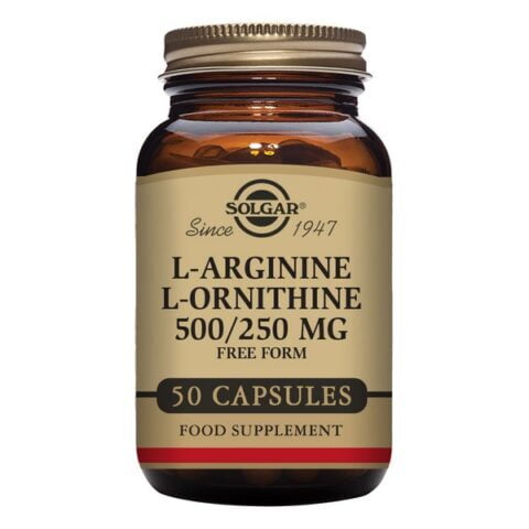 L-Aργινίνη 	L-Ορνιθίνη Solgar 750 mg (50 Κάψουλες)