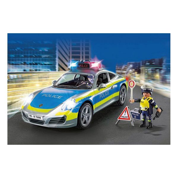Playset Porsche 911 Carrera 4S Police Playmobil 70066 (36 pcs)