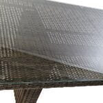 Σετ Τραπέζι με 6 Καρέκλες DKD Home Decor Χάλυβας ρατάν (7 pcs)