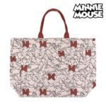 Τσάντα Minnie Mouse Λαβές Κόκκινο Μπεζ