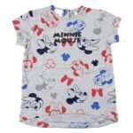 Παιδικό Μπλούζα με Κοντό Μανίκι Minnie Mouse Γκρι