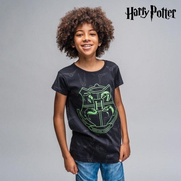 Παιδικό Μπλούζα με Κοντό Μανίκι Harry Potter Γκρι