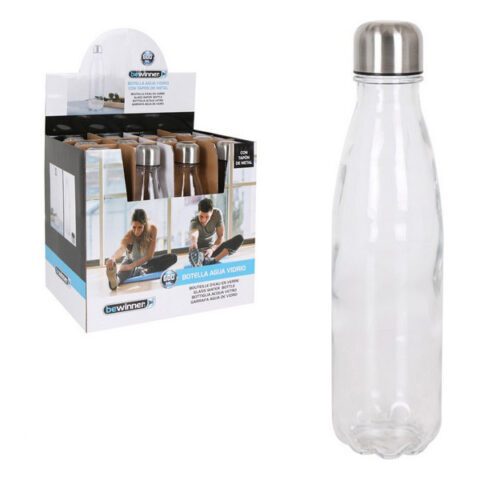 Μπουκάλι νερού Bewinner Γυαλί Διαφανές 600 ml