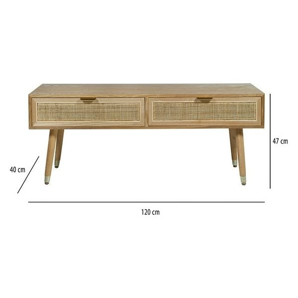 Τραπέζι Τηλεόρασης Sedir ξύλο πεύκου (120 x 40 x 47 cm)