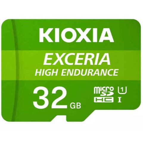 Κάρτα Μνήμης Micro SD με Αντάπτορα Kioxia Exceria High Endurance Κατηγορία 10 UHS-I U3 Πράσινο
