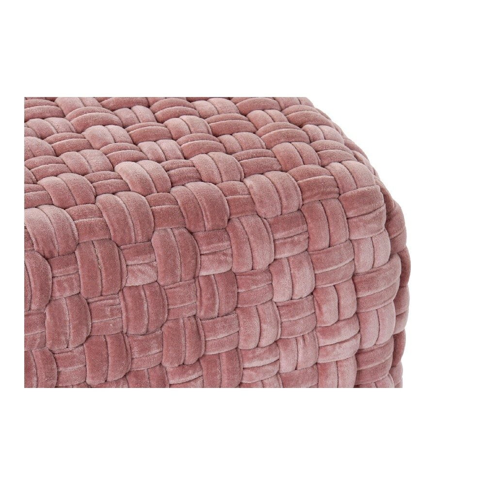 Μαξιλάρι DKD Home Decor Ροζ Βελούδο βαμβάκι (60 x 60 x 32.5 cm)