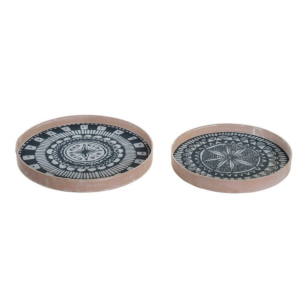 Διακοσμητική Φιγούρα DKD Home Decor Κρυστάλλινο Ξύλο MDF (2 pcs)