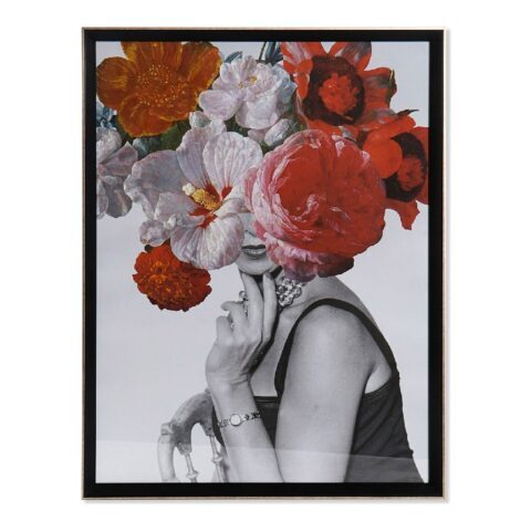 Πίνακας DKD Home Decor Woman Flower (64 x 3 x 84 cm)