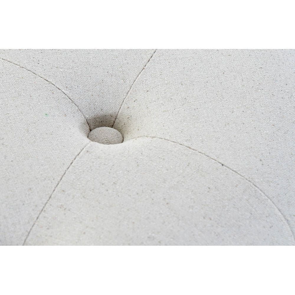 Σκαμπό DKD Home Decor Μπεζ λινό ξύλο καουτσούκ (70 x 70 x 47 cm)
