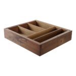 Οργανωτής Μαχαιροπήρουνων DKD Home Decor ξύλο ακακίας (38.5 x 36.5 x 32 cm)