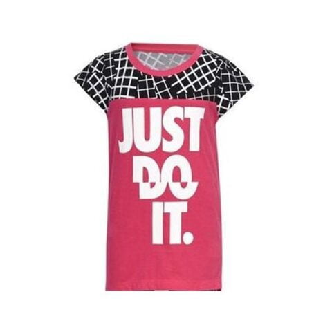 Παιδικό Μπλούζα με Κοντό Μανίκι Nike  848-A72  Ροζ