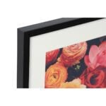 Πίνακας DKD Home Decor Λουλουδάτο Κρυστάλλινο Καμβάς (55 x 3 x 65 cm)