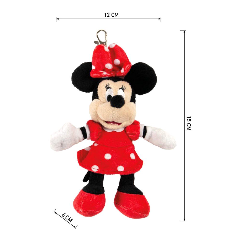Μπρελόκ από Βελούδο Ζωάκι Minnie Mouse Κόκκινο