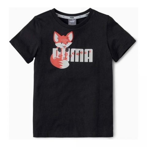 Παιδικό Μπλούζα με Κοντό Μανίκι Puma ANIMALS TEE 583348 01 37 27 Μαύρο