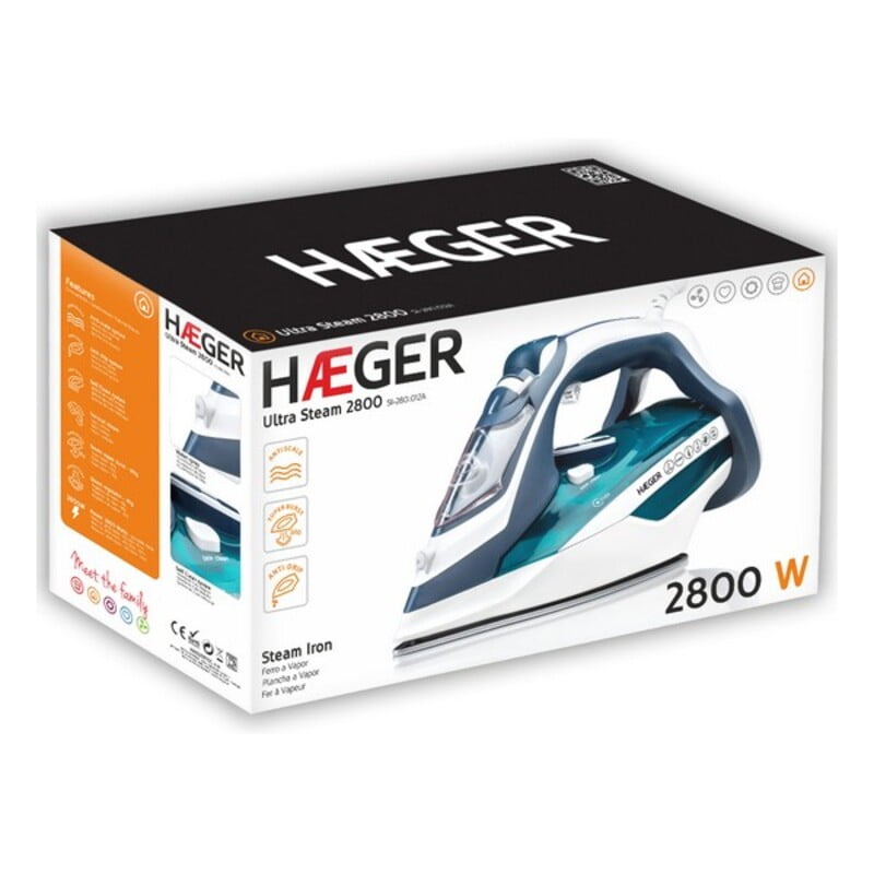 Σίδερο Ατμού Haeger Ultra Steam SI-280.014A 2800W Ανοξείδωτο ατσάλι