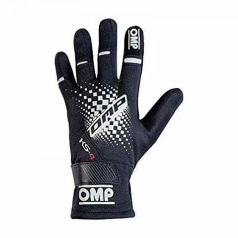 Men's Driving Gloves OMP MY2018 Μαύρο (Μέγεθος XXS)