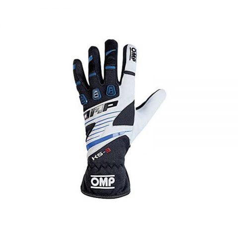 Men's Driving Gloves OMP MY2018 Μπλε Μαύρο Μαύρο/Μπλε XL