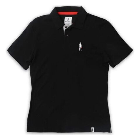 Ανδρική Μπλούζα Polo με Κοντό Μανίκι OMP Racing Spirit Μαύρο