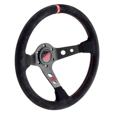 Τιμόνι Racing OMP Corsica Μαύρο/Κόκκινο Ø 35 cm
