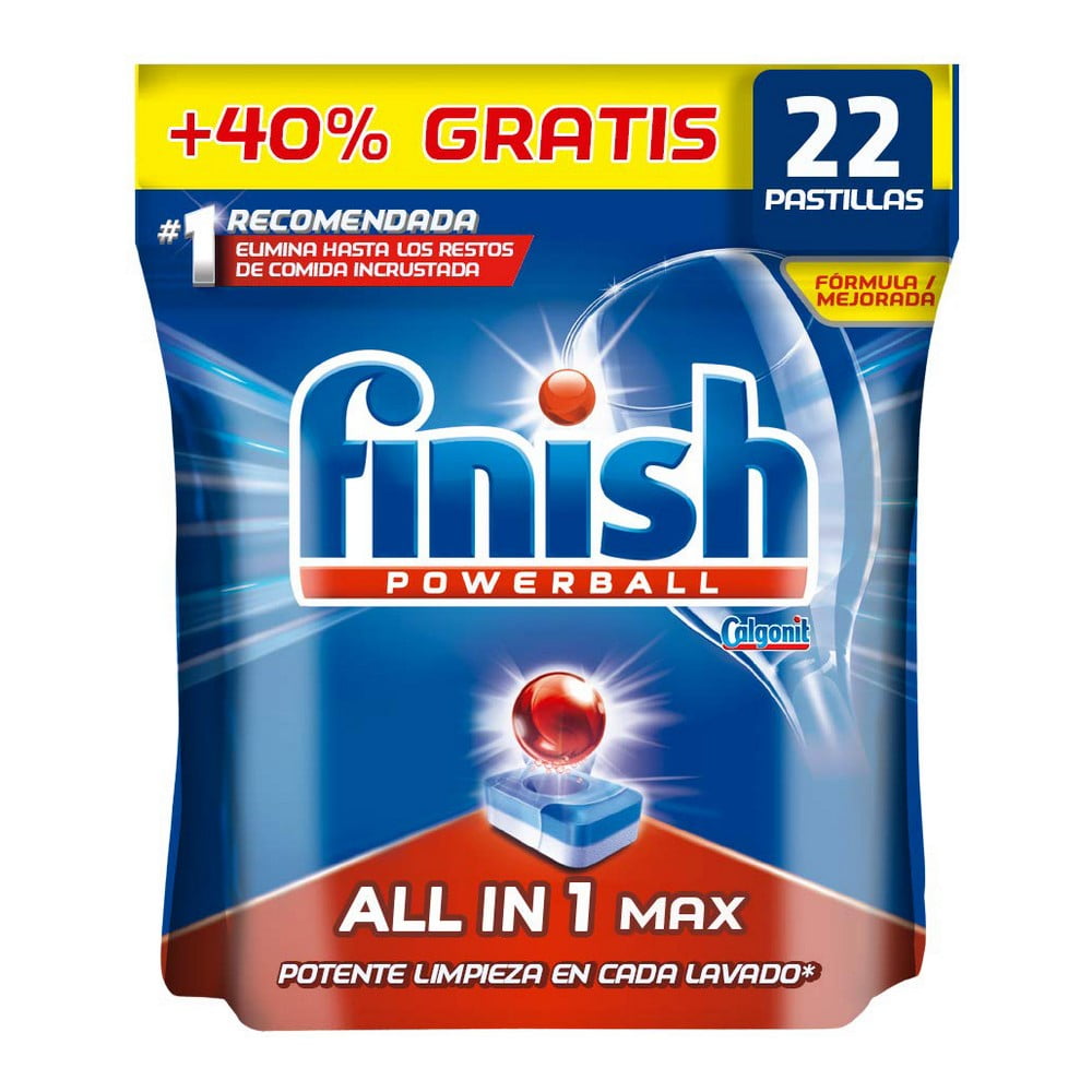Ταμπλέτες για το Πλυντήριο Πιάτων Finish (22 uds)