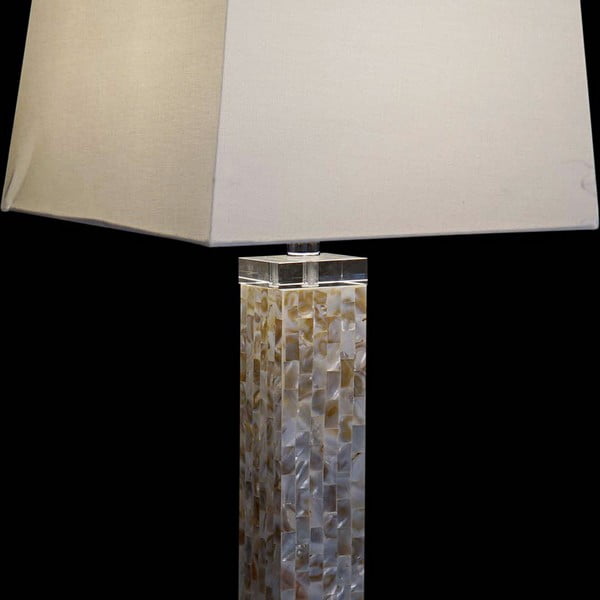 Επιτραπέζιο Φωτιστικό DKD Home Decor πολυεστέρας λινό Κρυστάλλινο Από φίλντισι (36 x 36 x 70 cm)