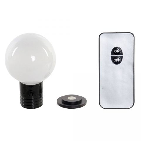 Διακοσμητική Μπάλα DKD Home Decor Μαύρο LED Μαγνήτης Πολυπροπυλένιο (ΡΡ) (6 x 6 x 10 cm)