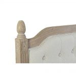 Κεφαλάρι κρεβατιού DKD Home Decor Μπεζ Φυσικό ξύλο καουτσούκ 160 x 6 x 120 cm