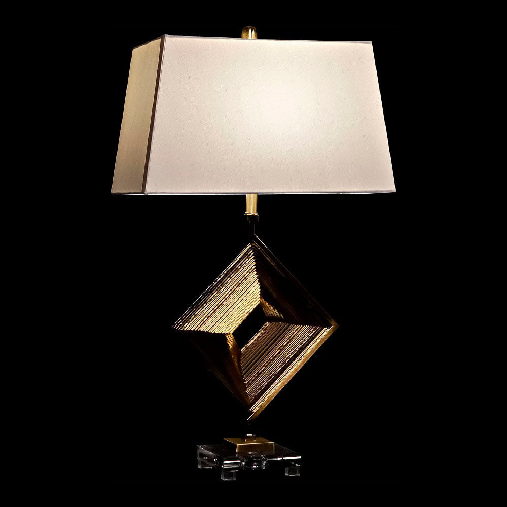 Επιτραπέζιο Φωτιστικό DKD Home Decor Λευκό πολυεστέρας Μέταλλο Κρυστάλλινο 220 V Χρυσό 60 W (43 x 25 x 75 cm)