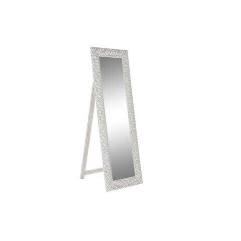 Μόνιμος καθρέφτης DKD Home Decor Λευκό Ξύλο από Μάνγκο Ξύλο MDF Cottage (51 x 6 x 182 cm)